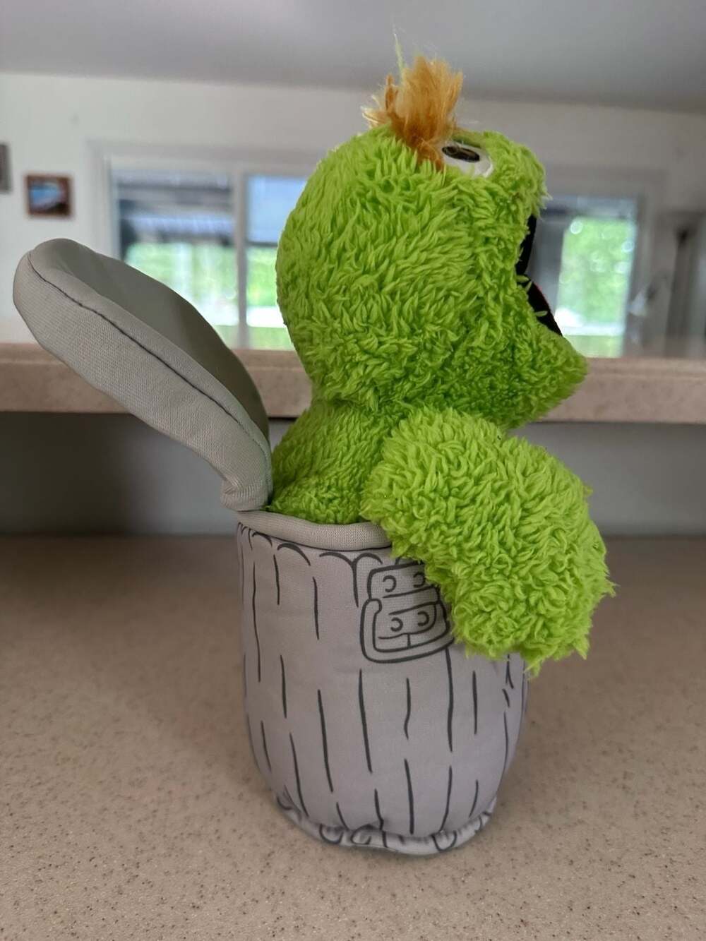 Kohl's Cares Sesame Street Oscar the Grouch in Trash Can Plush